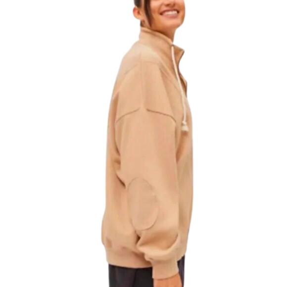 URBAN OUTFITTERS BDG Porter Zip-Up Sweatshirt Jacket, Sand / Sable, M, NWT! - Picture 5 of 11